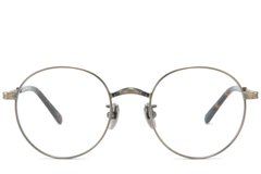 BS0218-0158_Brown_Round_Titanium_Glasses_corner-front