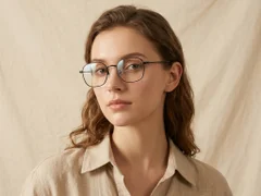 BS0218-0161_Black_Rectangular_Titanium_Glasses_corner-tryon_female