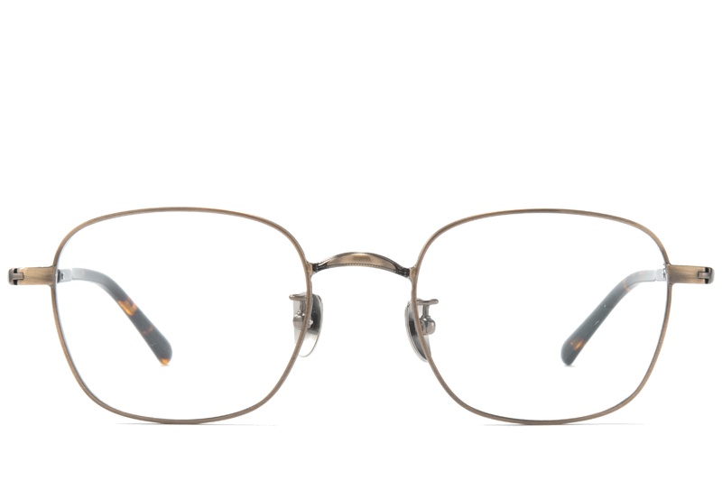 BS0218-0163_Brown_Rectangular_Metal_Glasses-front