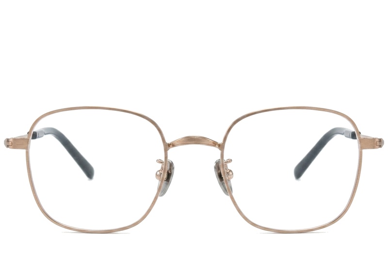 BS0218-0165_Golden_Rectangular_Titanium_Glasses_corner-front