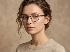 BS0218-0166_Black_Oval_Titanium_Glasses_corner-tryon_female