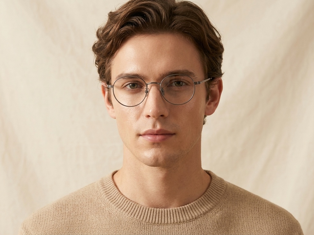 BS0218-0167_Brown_Oval_Titanium_Glasses_corner-tryon_male