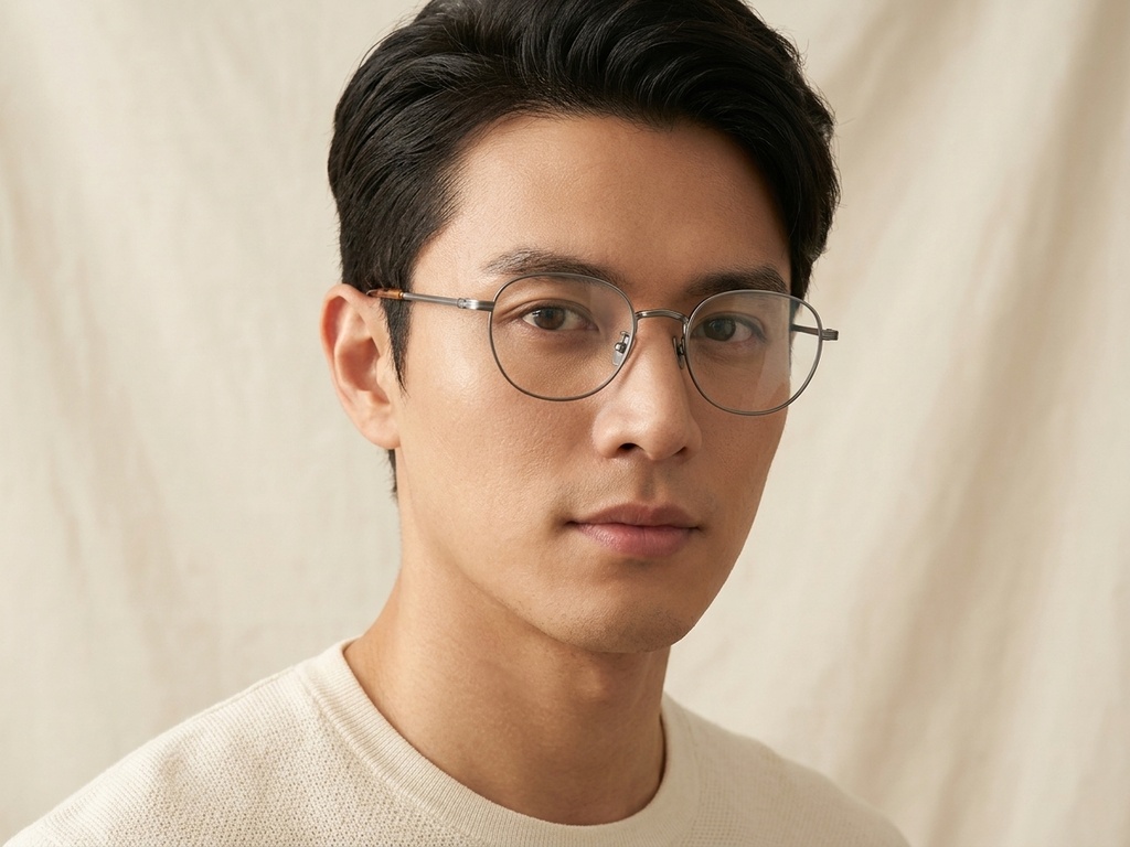BS0218-0169_Silver_Oval_Titanium_Glasses_corner-tryon_male