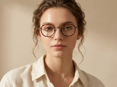 BS0218-0172_Tortoiseshell_Oval_Titanium_Glasses_corner-tryon_female