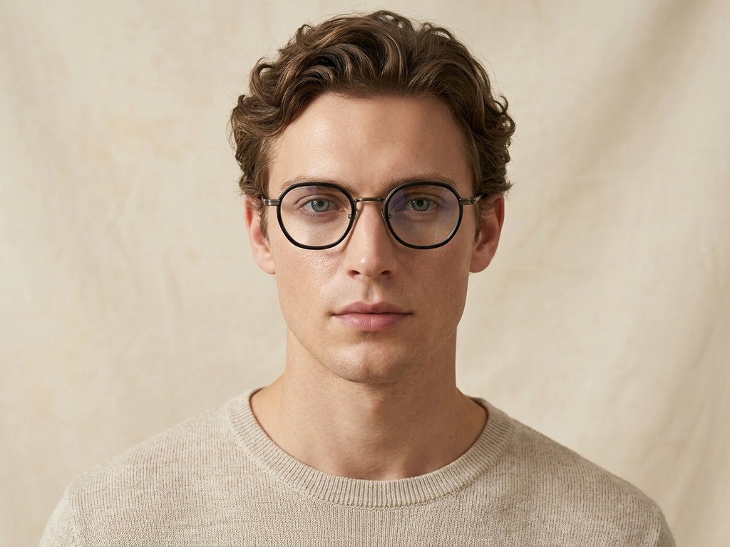 BS0218-0174_Black_Oval_Titanium_Glasses_corner-tryon_male