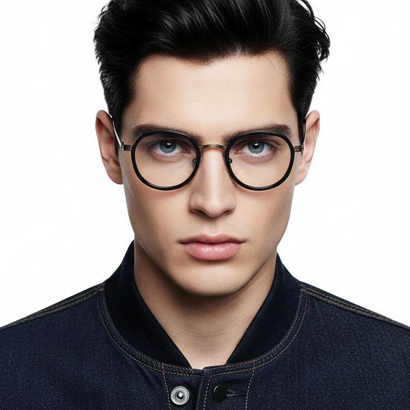 bs0218-0174_black_oval_titanium_glasses_model