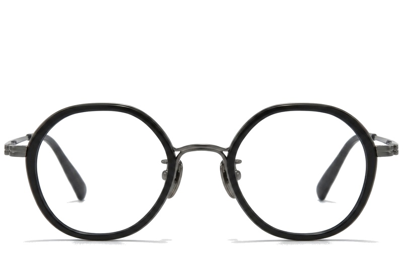 BS0218-0175_Black_Oval_Titanium_Glasses_corner-front