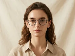 BS0218-0175_Black_Oval_Titanium_Glasses_corner-tryon_female