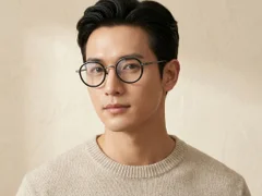 BS0218-0175_Black_Oval_Titanium_Glasses_corner-tryon_male