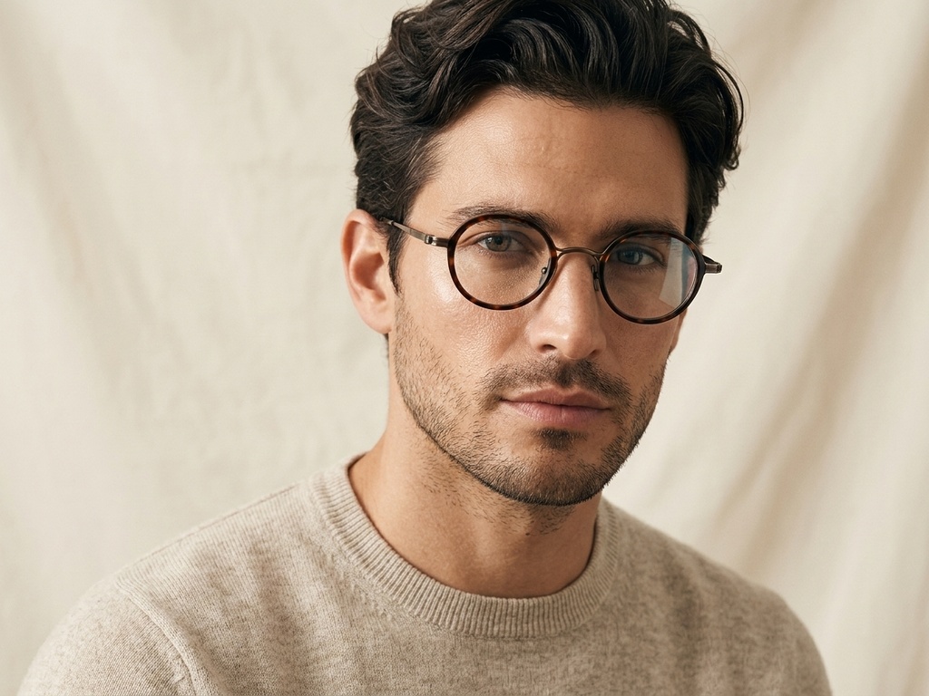 BS0218-0176_Tortoiseshell_Oval_Titanium_Glasses-tryon_male