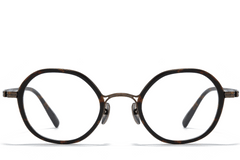 BS0218-0176_Tortoiseshell_Oval_Titanium_Glasses_front