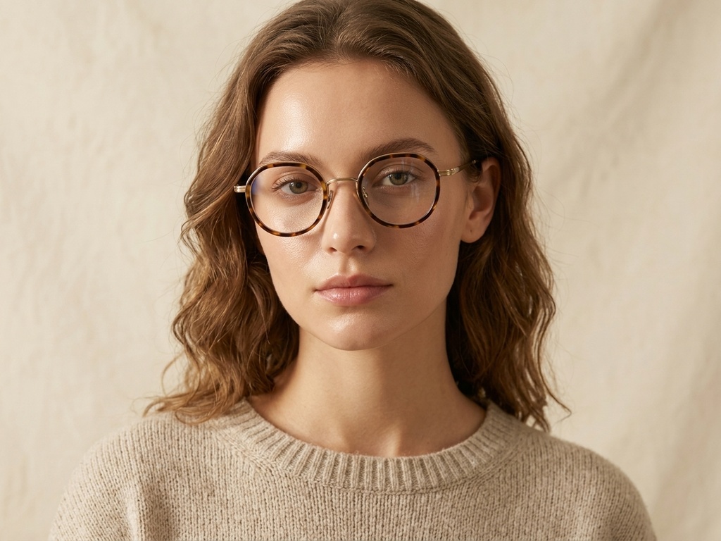 BS0218-0177_Tortoiseshell_Oval_Titanium_Glasses_corner-tryon_female