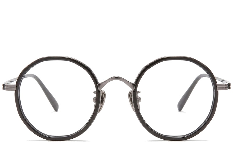 BS0218-0179_Black_Round_Titanium_Glasses_corner-front