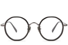BS0218-0179_Black_Round_Titanium_Glasses_corner-front