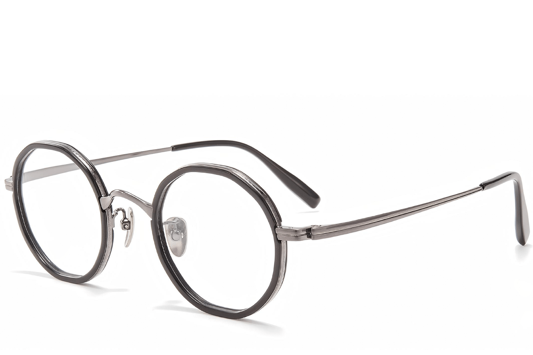 BS0218-0179_Black_Round_Titanium_Glasses_corner