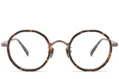 BS0218-0180_Tortoiseshell_Round_Titanium_Glasses_corner-front