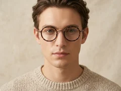 BS0218-0180_Tortoiseshell_Round_Titanium_Glasses_corner-tryon_male