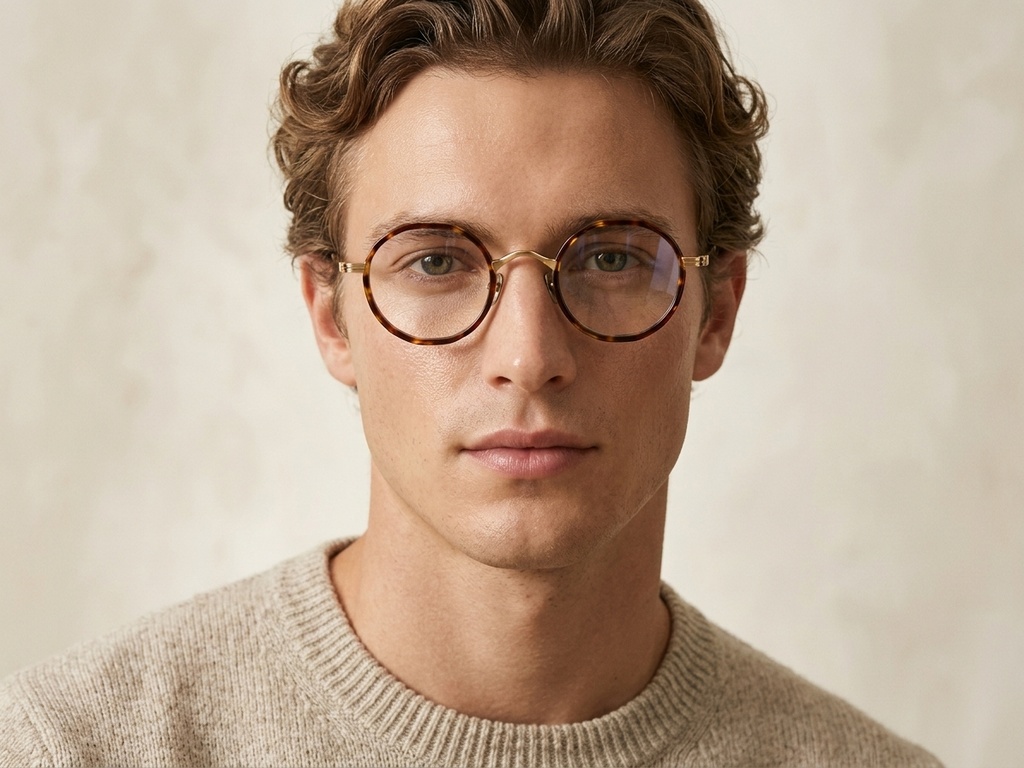 BS0218-0181_Tortoiseshell_Round_Titanium_Glasses-tryon_male