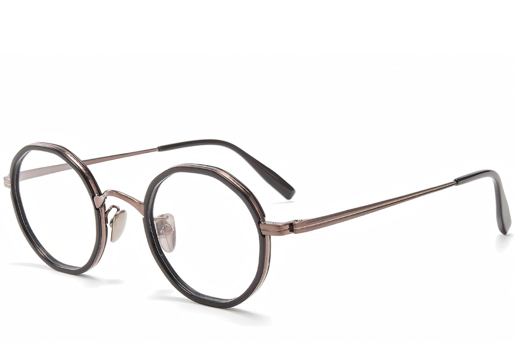 BS0218-0182_Black_Round_Titanium_Glasses_corner