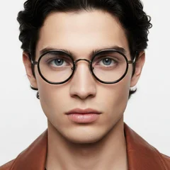 bs0218-0182_black_round_titanium_glasses_model