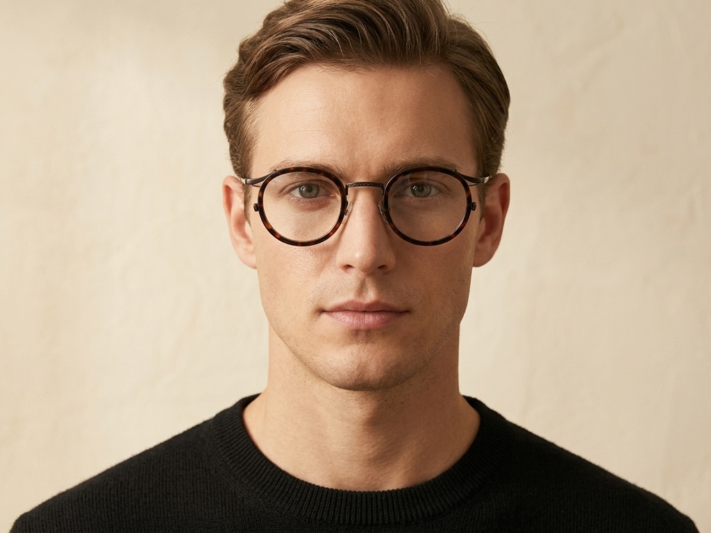 BS0218-0184_Tortoiseshell_Oval_Titanium_Glasses-tryon_male