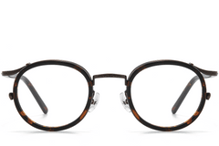 BS0218-0184_Tortoiseshell_Oval_Titanium_Glasses_front