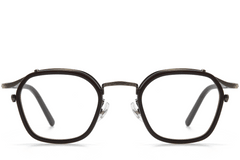 BS0218-0189_Brown_Geometric_Titanium_Glasses_front