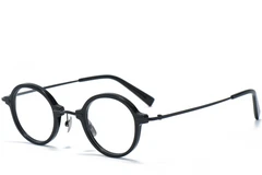 BS0218-0191_Black_Round_Titanium_Glasses_corner