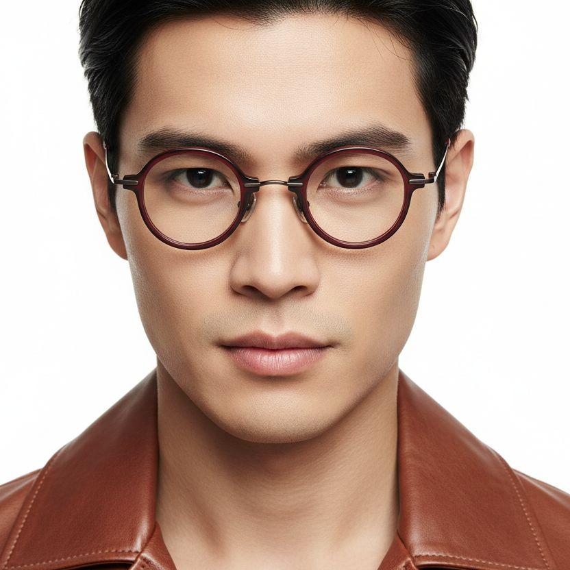 bs0218-0195_red_round_titanium_glasses_model