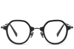 BS0218-0196_Black_Oval_Titanium_Glasses_corner-front