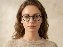 BS0218-0196_Black_Oval_Titanium_Glasses_corner-tryon_female