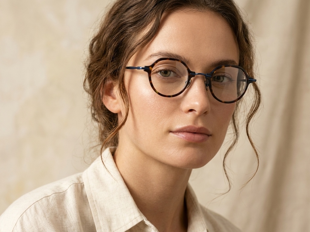 BS0218-0199_Tortoiseshell_Oval_Titanium_Glasses-tryon_female