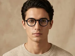 BS0218-0200_Black_Oval_Titanium_Glasses_corner-tryon_male