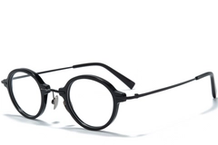 BS0218-0200_Black_Oval_Titanium_Glasses_corner