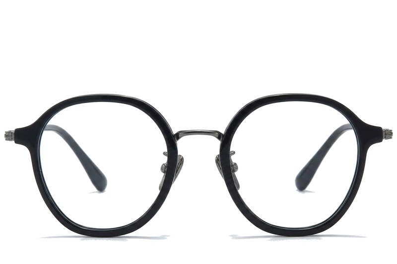 BS0218-0209_Black_Oval_Titanium_Glasses_corner-front