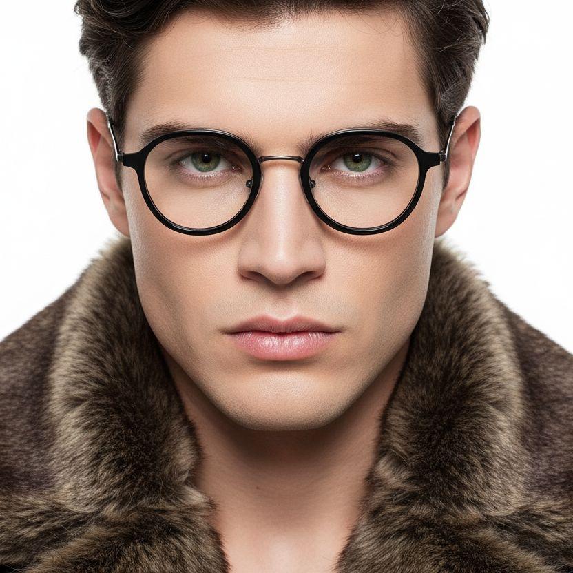 bs0218-0209_black_oval_titanium_glasses_model