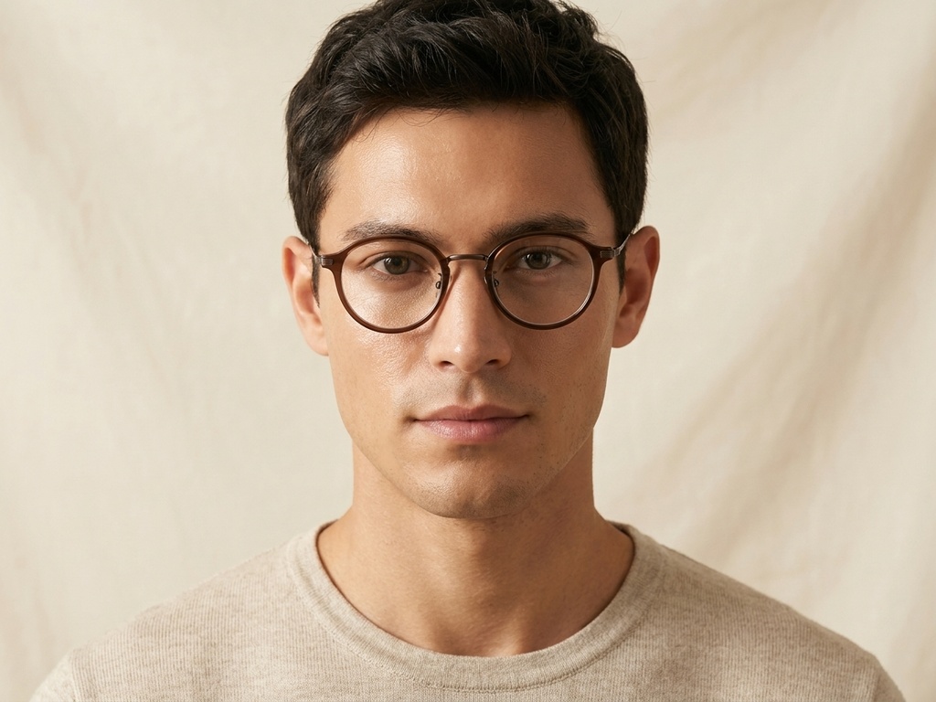 BS0218-0211_Brown_Oval_Titanium_Glasses_corner-tryon_male