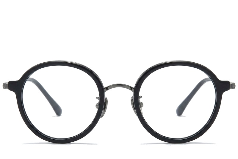 BS0218-0213_Black_Oval_Titanium_Glasses_corner-front