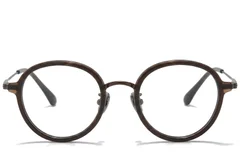 BS0218-0215_Brown_Oval_Titanium_Glasses_corner-front