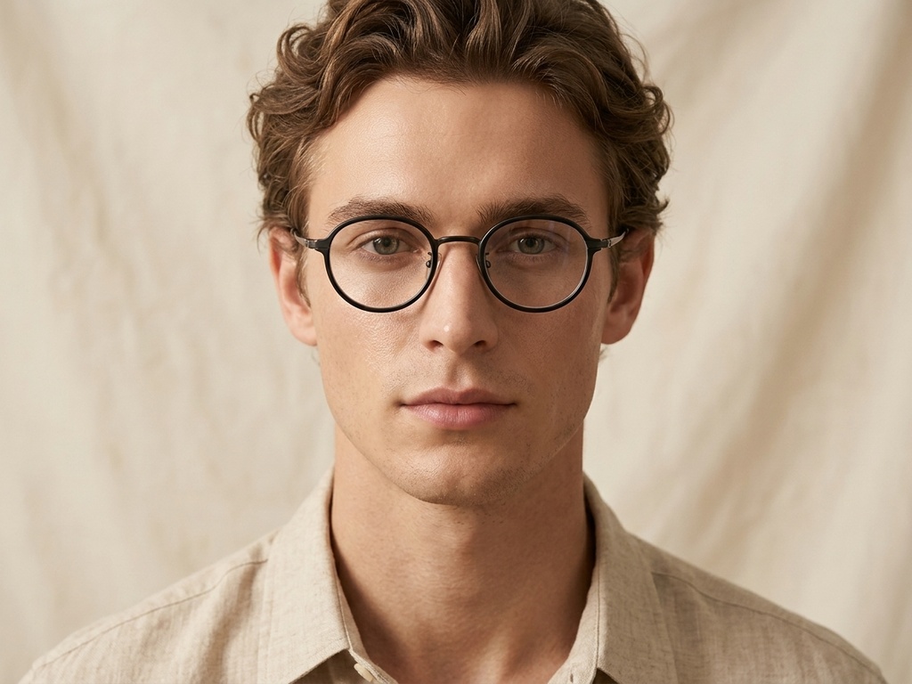 BS0218-0216_Black_Oval_Titanium_Glasses_corner-tryon_male