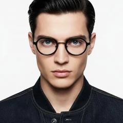 bs0218-0216_black_oval_titanium_glasses_model