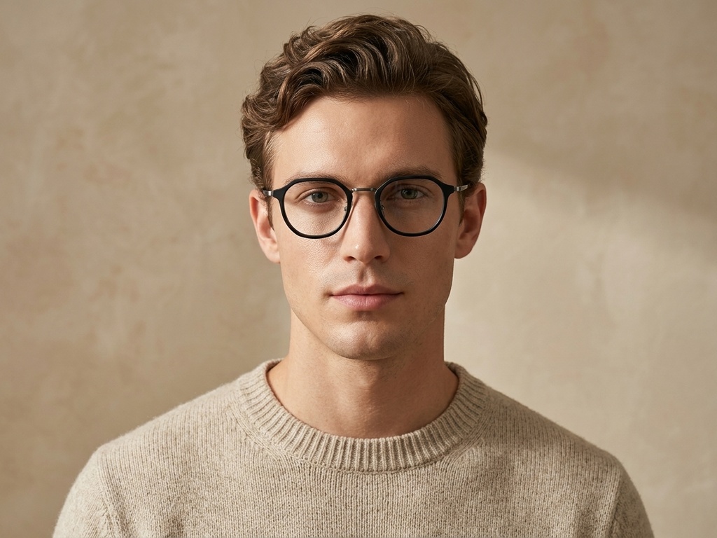 BS0218-0217_Black_Oval_Titanium_Glasses_corner-tryon_male