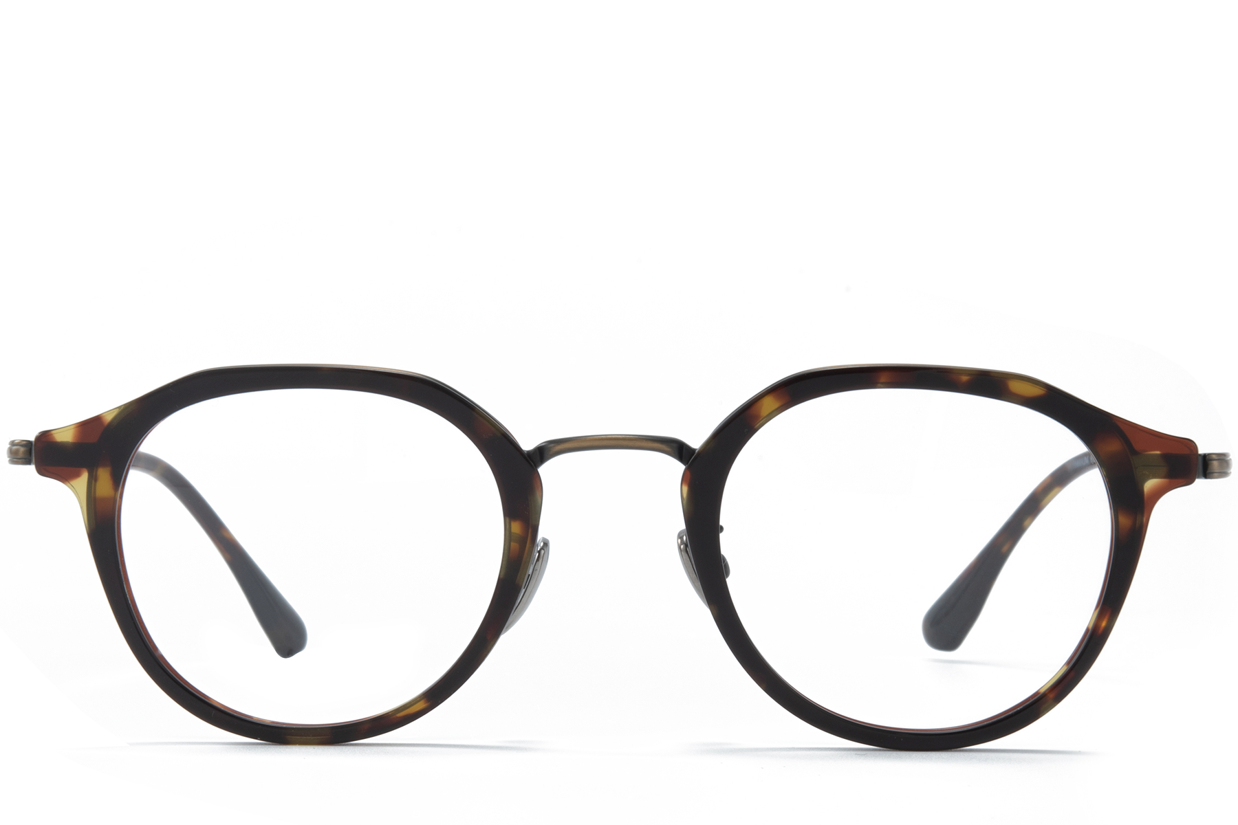 BS0218-0218_Tortoiseshell_Oval_Titanium_Glasses_front