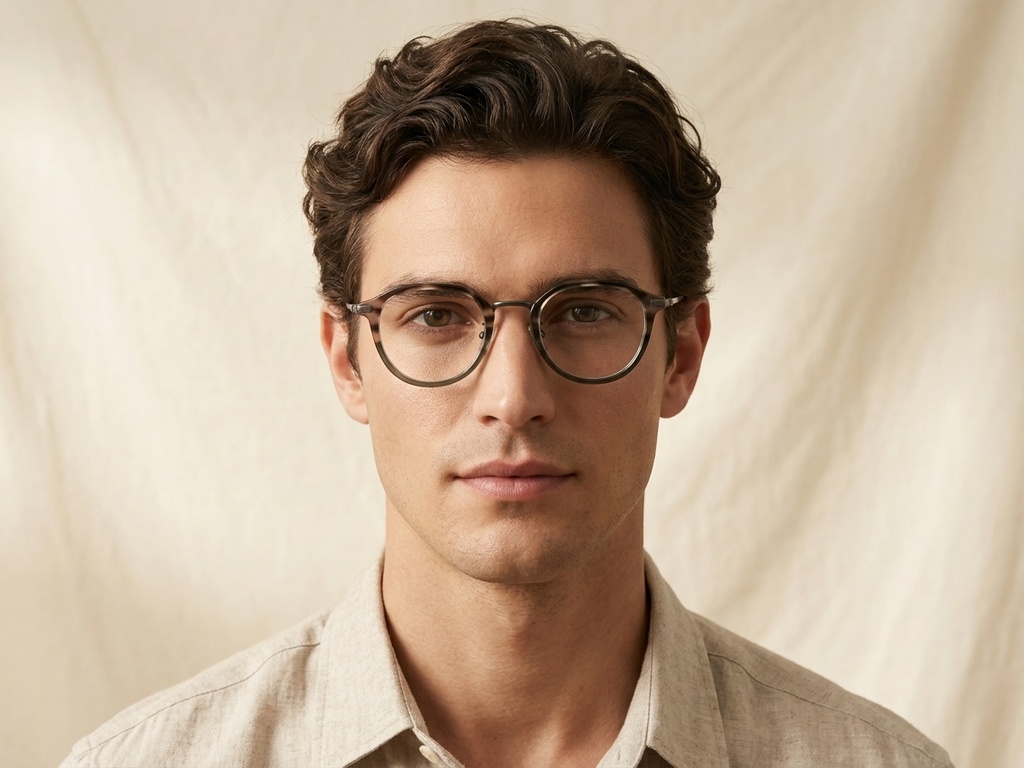 BS0218-0220_Grey_Oval_Titanium_Glasses_corner-tryon_male