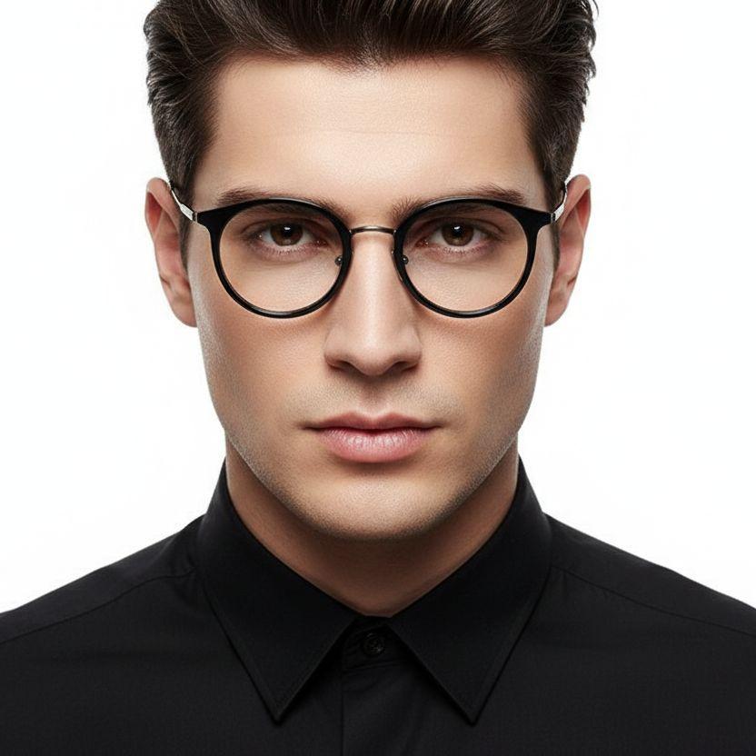 bs0218-0221_black_oval_titanium_glasses_model