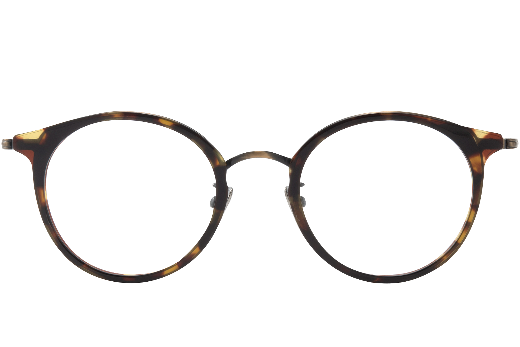 BS0218-0222_Tortoiseshell_Oval_Titanium_Glasses_front