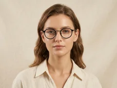 BS0218-0225_Black_Oval_Titanium_Glasses_corner-tryon_female