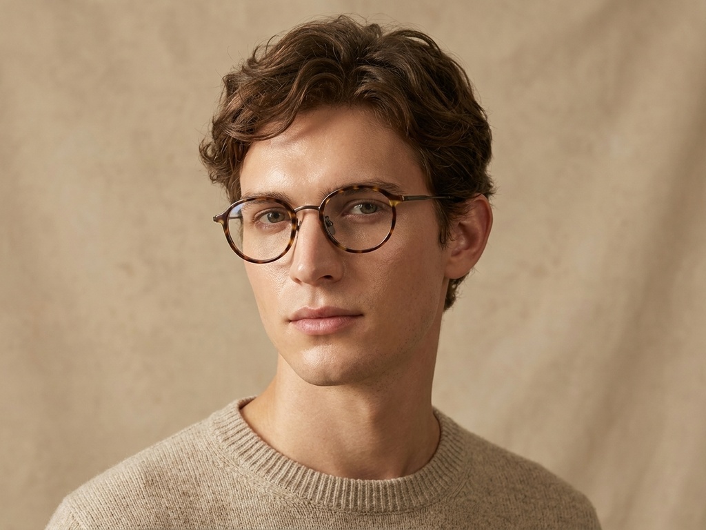 BS0218-0226_Tortoiseshell_Oval_Titanium_Glasses_corner-tryon_male