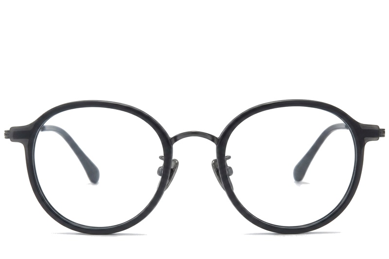 BS0218-0227_Black_Oval_Titanium_Glasses_corner-front