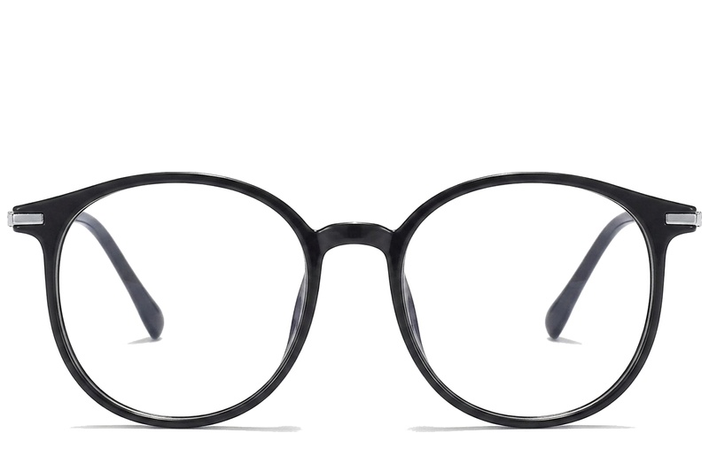 BS0218-0229_Black_Oval_Titanium_Glasses_corner-front